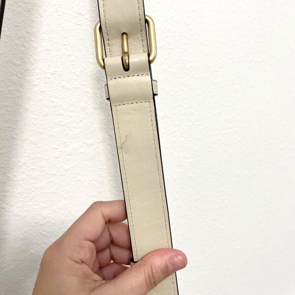 COACH Glovetanned Leather Beat Saddle Bag B4/Ivory One Size - Picture 15 of 15